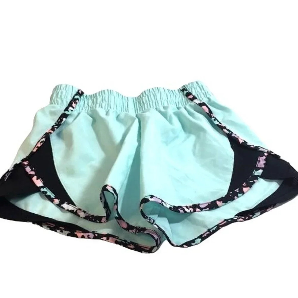 Athletic Works Shorts Girls Size S 6-6X Mint/Black/Pink